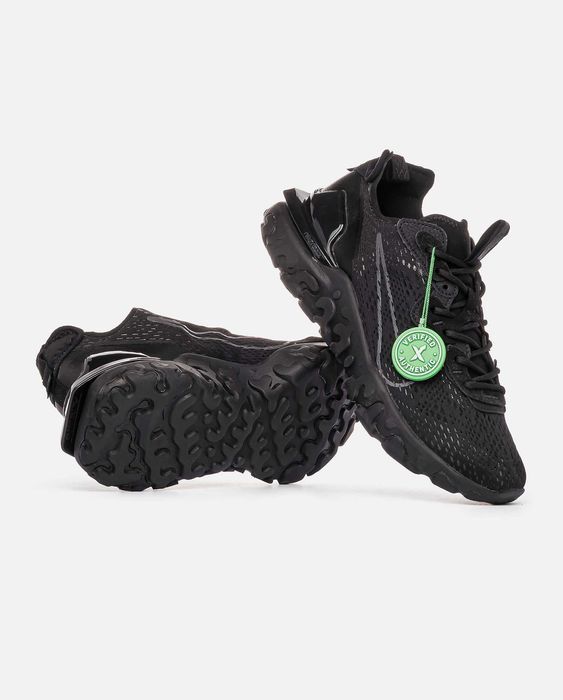 Мужские кроссовки Nike React Vision Black Premium. 40-45