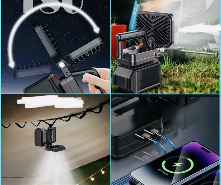 Для Dewalt з робочим світлом USB Літієва батарея 20 В Лампа Нова