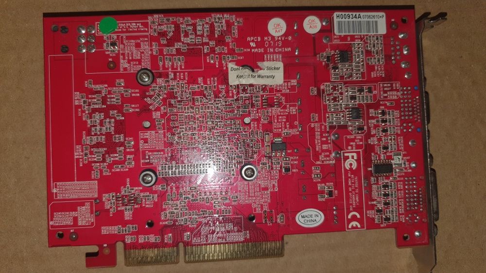 Karta graficzna PALIT Geforce 7600 GT 256MB AGP 8X 100% Sprawna.