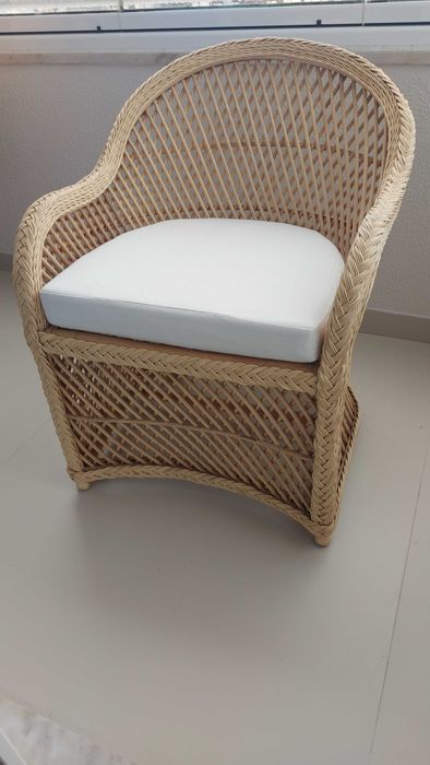 Cadeirão Novo de Rotim Vime (fibra natural robusta)