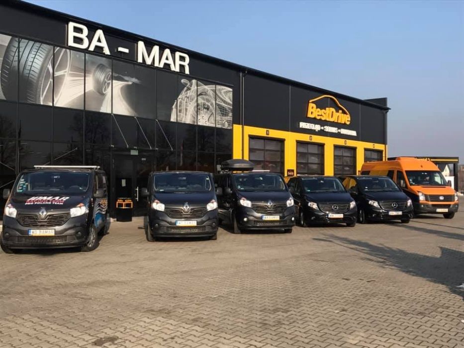 Wynajem Busa 9 osób dostawcze osobowe , PLANDEKA 10 EPAL