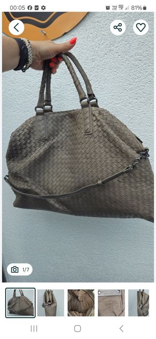 Torebka worek Bottega VENETA oryginal skóra naturalna