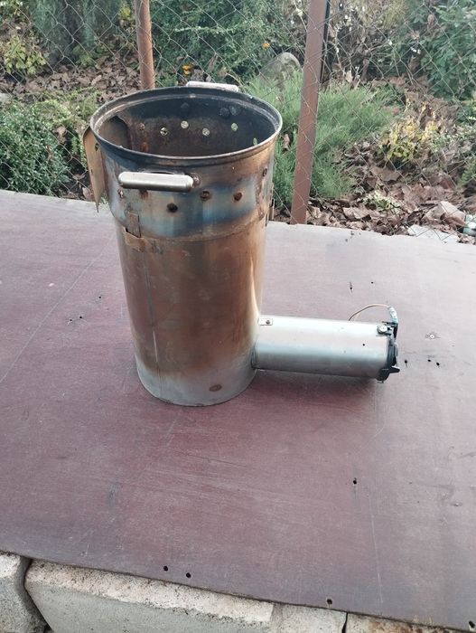 Турбо піч пальник печка на дровах