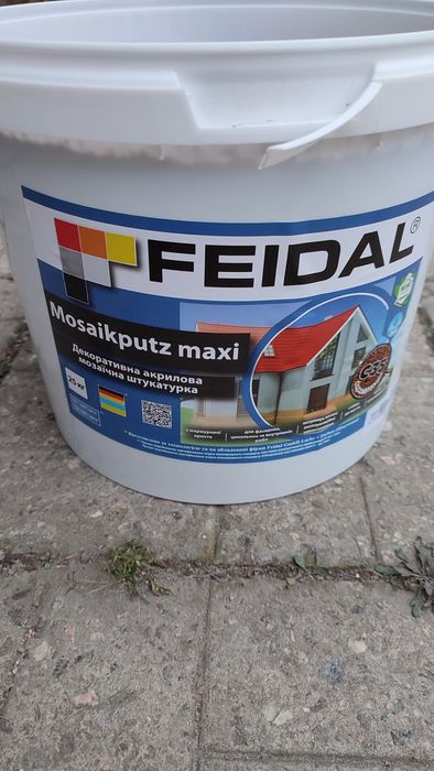 Декоративна мозаїчна штукатурка Feidal Mosaikputz maxi C35 1-4 мм.