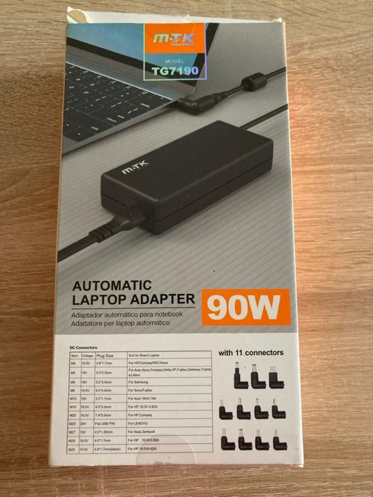 Carregador portatil HP, Lenovo, ASUS