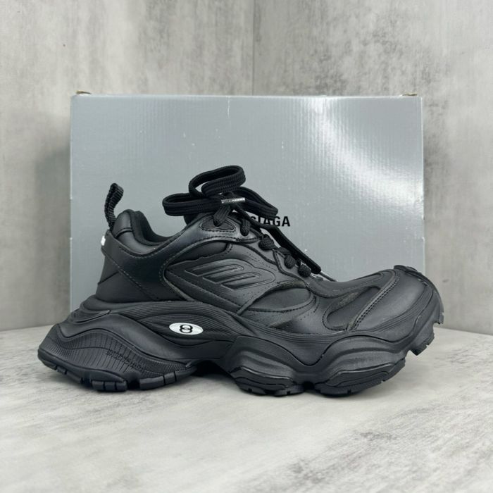 BALENCIAGA ブラック スニーカー 42 Balenciaga Cargo Sneakers Black Leather/size 41,42,43,44/Люкс