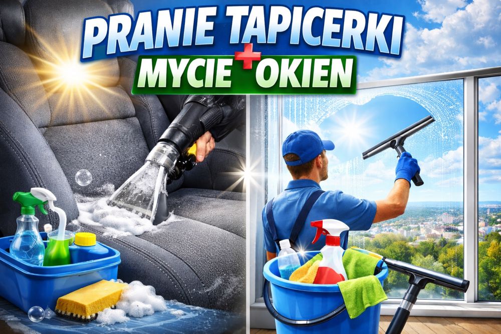 Mycie okien|Pranie mebli i wnętrza auta | Kanapy,materace, tapicerka |