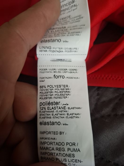 Puma czerwony jednoczęściowy strój kąpielowy rozmiar XL