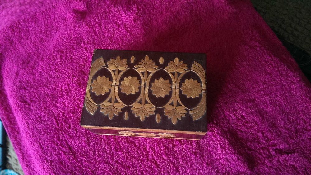 Старинная Шкатулка деревянная СССР