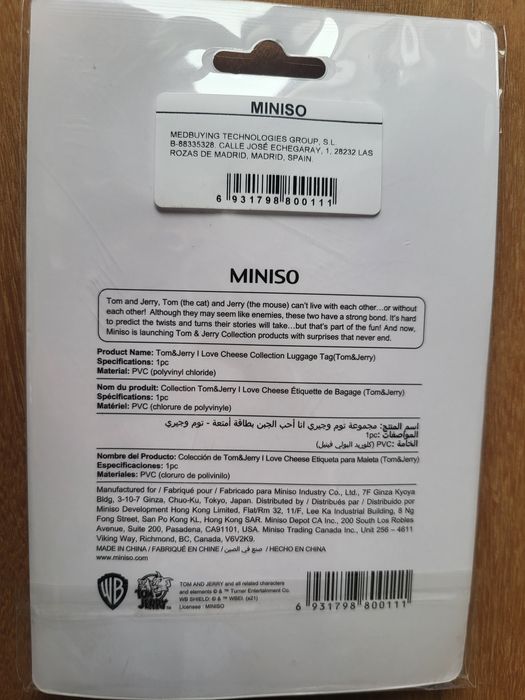 Luggage Tag - Tom and Jerry