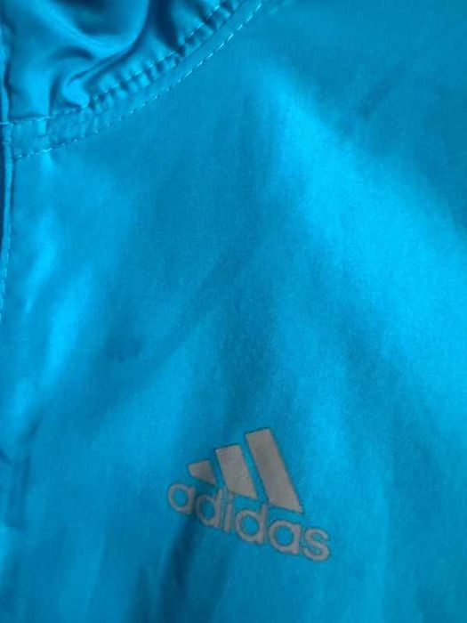 Błękitna przewiewna sportowa bluza adidas S 36 clima