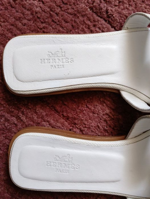 Шльопанці HERMES шкіряні