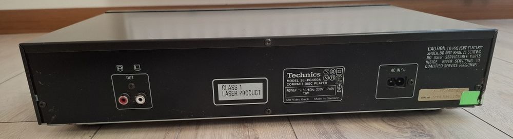 Odtwarzacz płyt CD Technics SL-PG 460 A