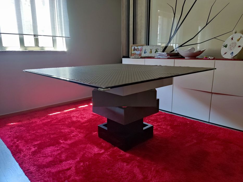 Mesa Quadrada em Vidro