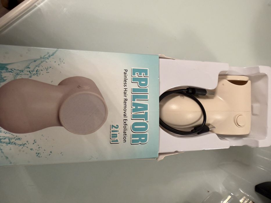 Depiladora e exfoliante