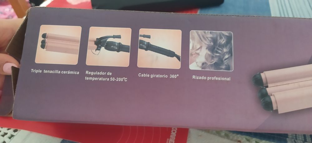 Prancha de cabelo triondas