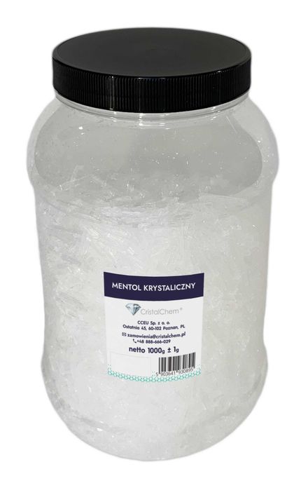 Mentol Krystaliczny 1kg Duże czyste kryształy * Bardzo wydajny*