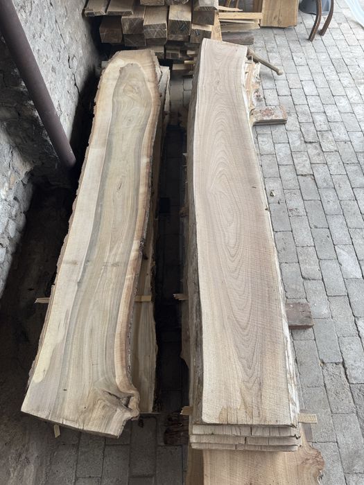 Продам слебы доска необрезная дуб, ясень, орех, акация