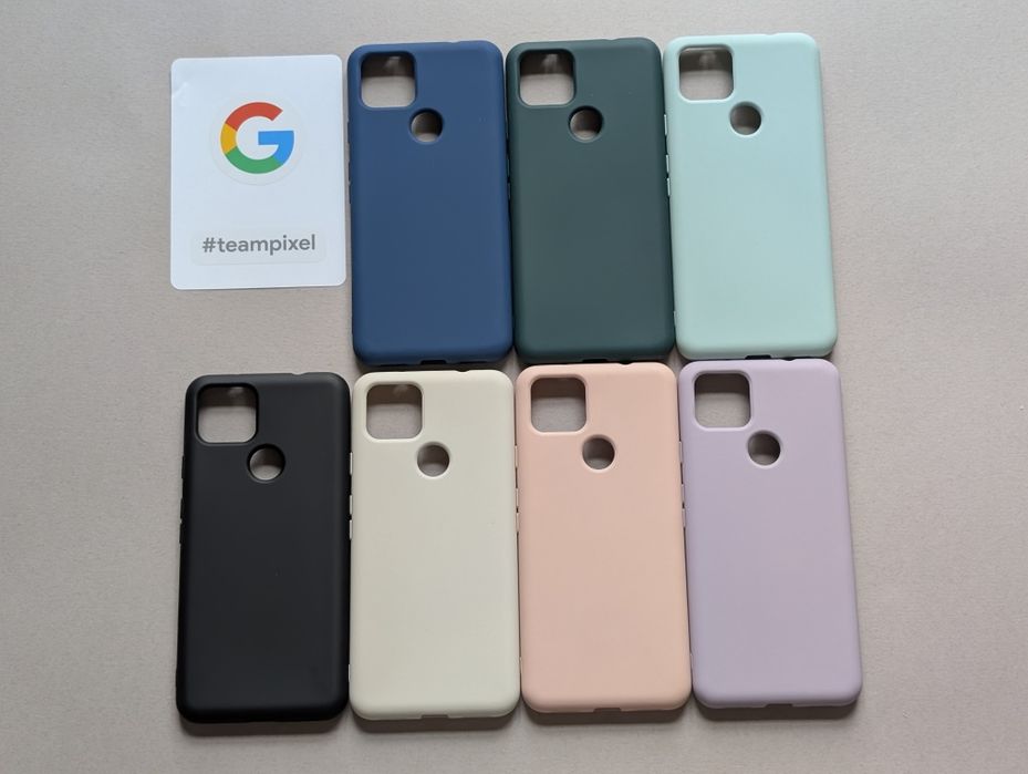 7 КОЛЬОРІВ Чохол для Google Pixel 5 Силіконовий з мікрофіброю