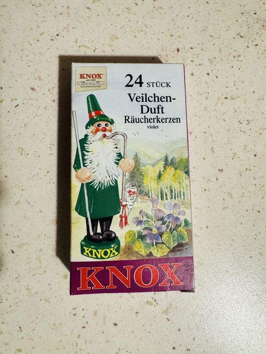 KNOX Świece kadzidłowe   25 opakowań po 10 szt.