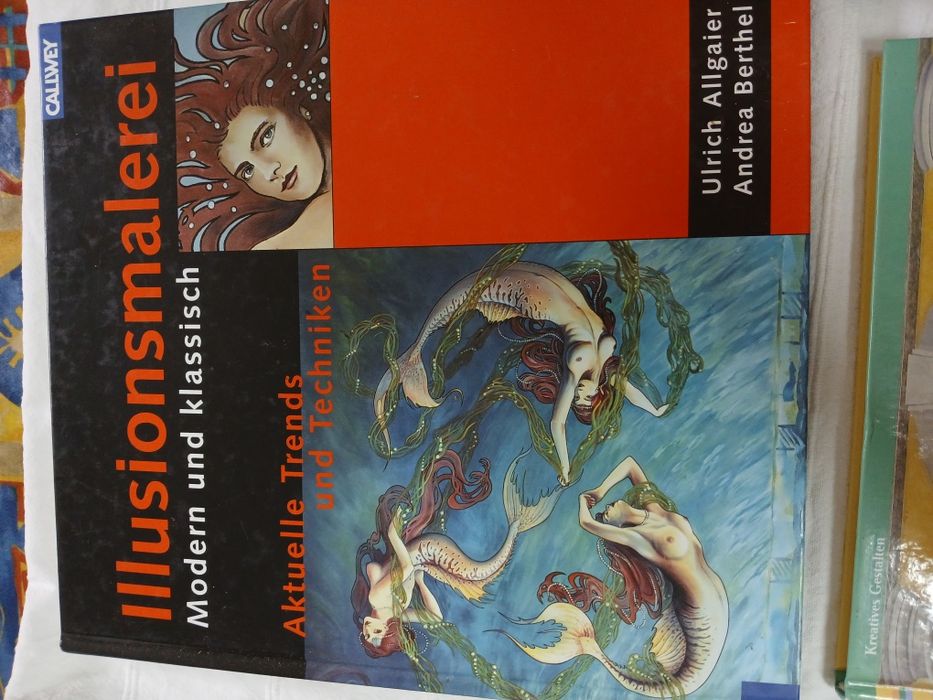 3 livros de pintura tromp l'oeil, conservacao e restauro