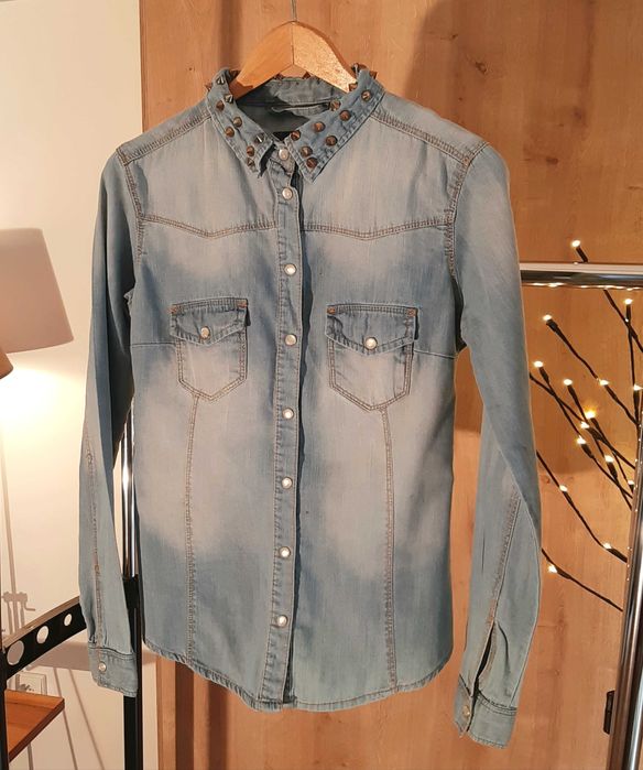 Klasyczna koszula jeasnowa z ćwiekami , rozm. 36