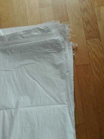 worki polipropylenowe białe 65x105 cm  - 100 szt