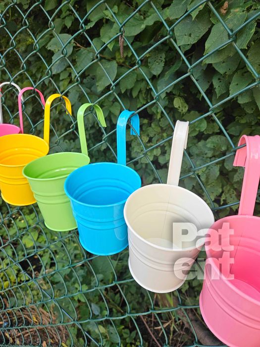 Doniczki kolorowe 10 sztuk na rośliny wiaty do ogrodu na balkon taras