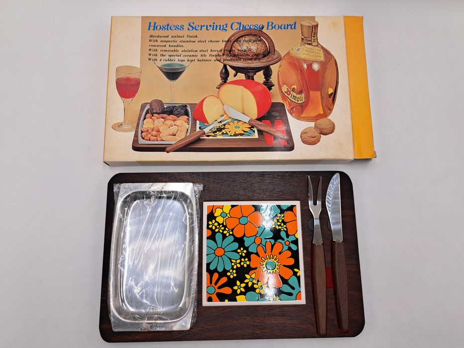 Deska do krojenia sera ceramiczna nóż widelec miska taca na przystawki