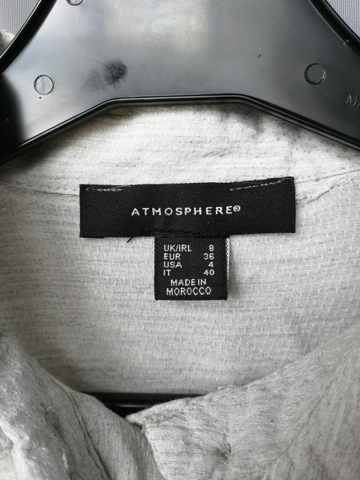 Camisa curta com folho cinza (Primark/Atmosphere) - ENVIO GRÁTIS