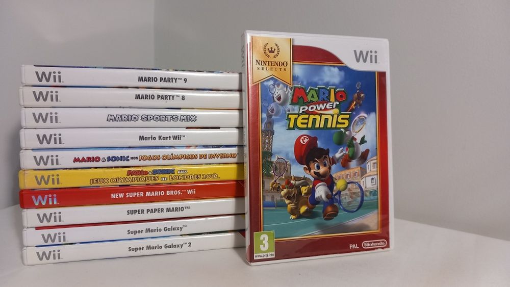 Jogos wii, mario kart, just dance, new super mario bros
