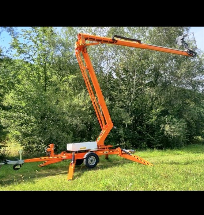 Podnośnik koszowy, zwyżka, pająk, 17m wysokości roboczej, wynajem