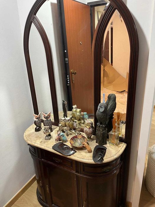 Sapateiras com espelho