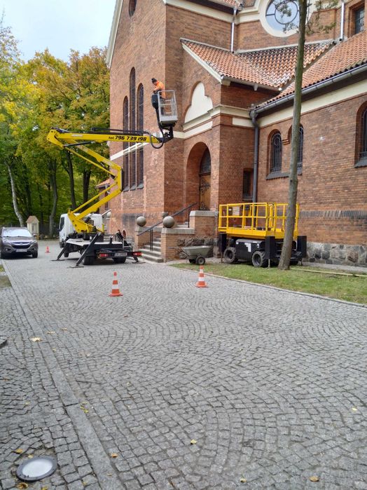 Podnośnik koszowy 30m 20m wynajem Bartoszyce Kętrzyn Mrągowo Giżycko