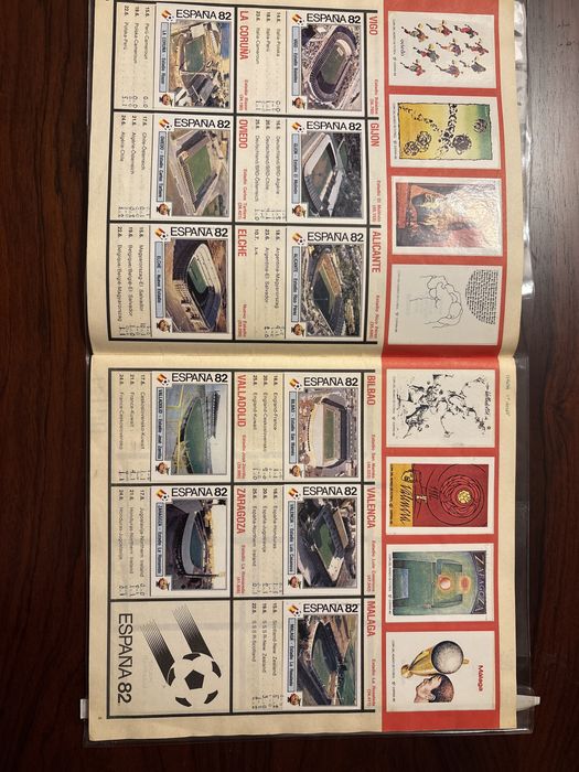Caderneta completa PANINI Campeonato do Mundo - Espanha 1982