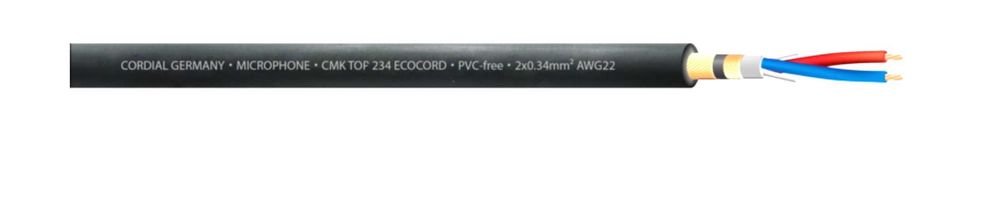 Kabel mikrofonowy Cordial CMK 234 TOP ECOCORD - XLR Neutrik GOLD