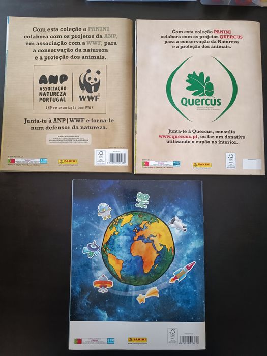 Caderneta completas animais e mundo