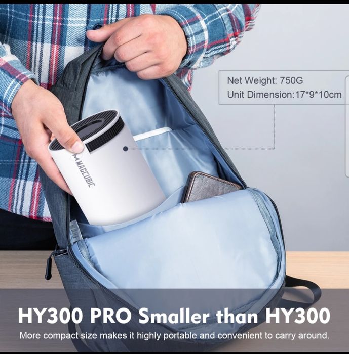 Projektor Rzutnik HY300 PRO FULL HD Android 11 NETFLIX Idealny prezent