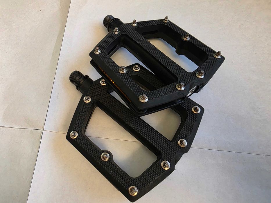 Flat Pedals KTM com pitons em aço Bicicleta Pedais acessorios BTT MTB