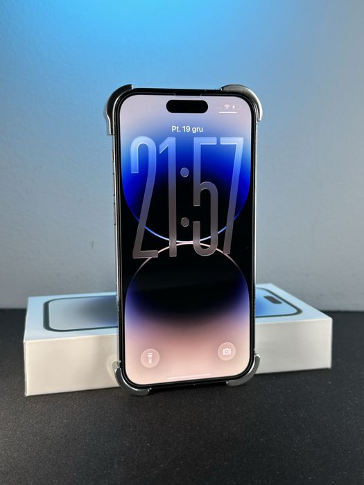 iPhone 14 Pro | Silver | 128GB | Bateria 100% | Dowód zakupu | ZESTAW