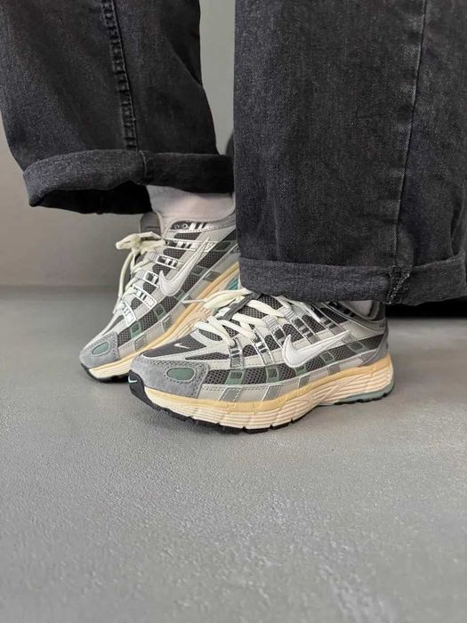 Кроссовки Жіночі Nike P6000 Grey Beige Green/Кросівки Жіночі Найк