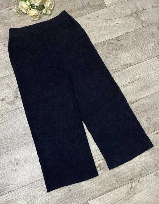 Теплі трикотажні штаны кюлоты, прямі штани MASSIMO DUTTI, р.M-L