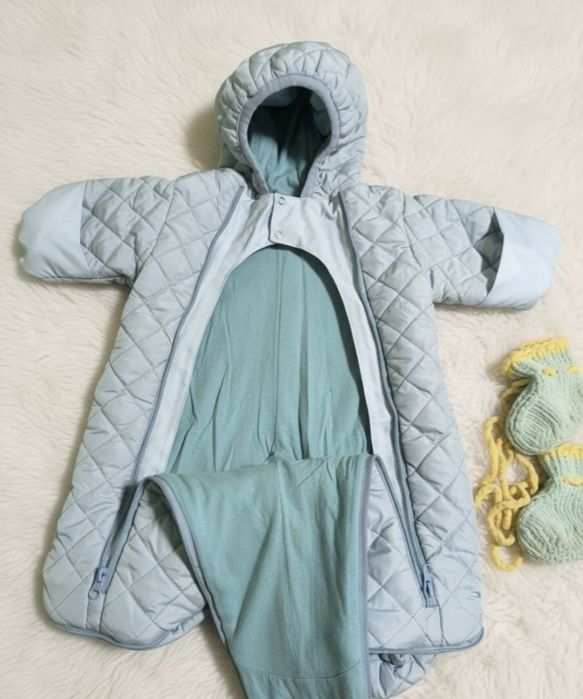 конверт/комбенизон 0/12мес.берюзовый