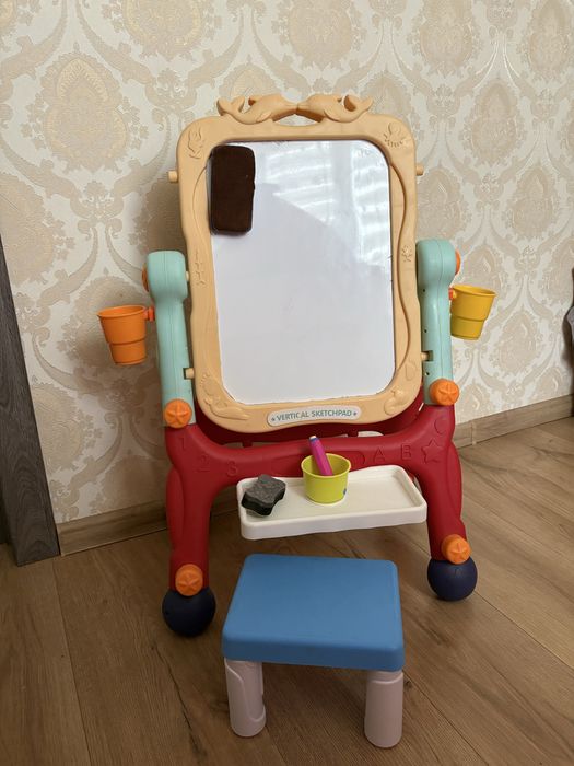 Дитячий мольберт для малювання 2 в1