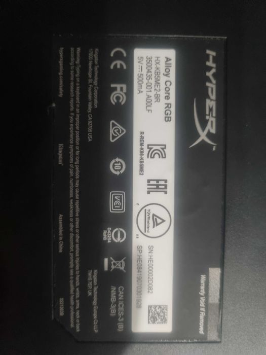 Teclado gaming HYPERX