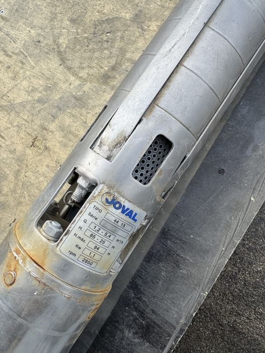 10 ago., 15:16 Bomba submersível JOVAL trifásica para poço furo 94m.