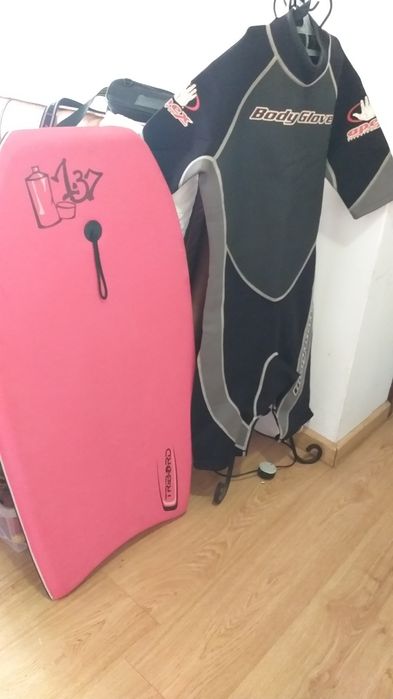 Fato bodyboard e acessórios