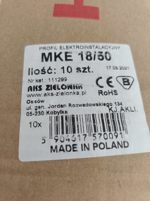 Profil elektroinstalacyjny nie 18/50