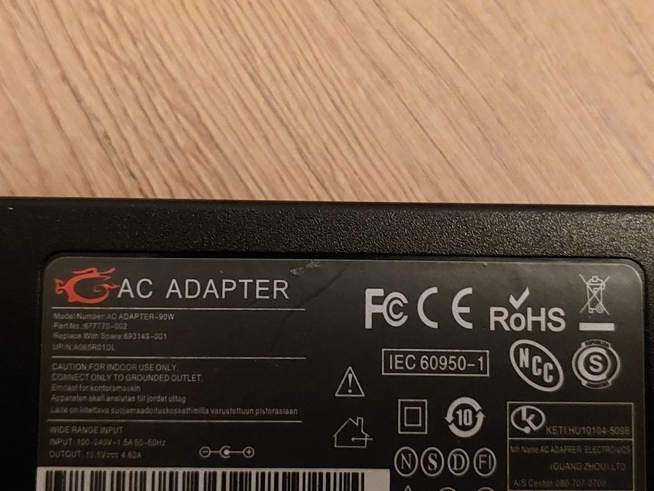Stacja dokująca dell prox3 i zasilacz 90W