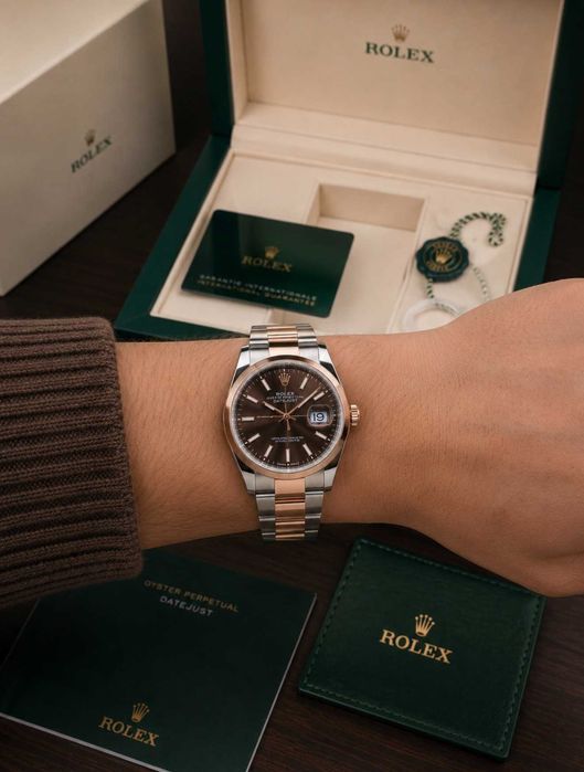 Часы наручные Rolex Datejust 41mm Chokloate годинник чоловічий